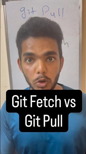 Git Fetch vs Git Pull simplest explanation #devops #git #linux #tech #docker #kubernetes