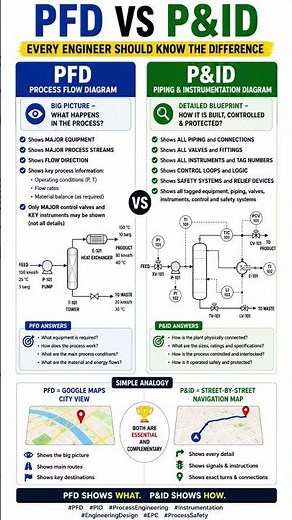 PFD vs P&ID: Every Engineer Should Know the Difference.