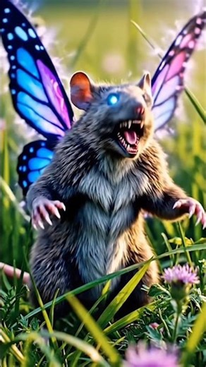 Mouse Bites Butterfly 🐭🦋 | Epic Hybrid Monster Transformation #MouseVsButterfly #hybridmonster
