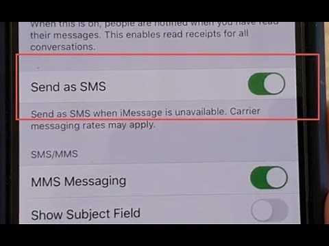 iPhone 11 Pro: How to Enable / Disable Send as SMS in Messages