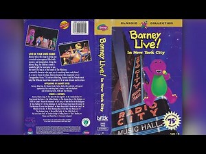 Barney Live! in New York City [1994] - 1994 VHS Release [1999 Reprint] (Canadian Release)
