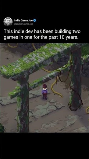 This indie dev has been building two games in one for the past 10 years. #gaming #indiegames