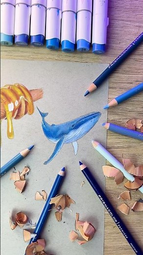 Dibujando pero con el color AZUL 💙 #dibujos #drawing #arte