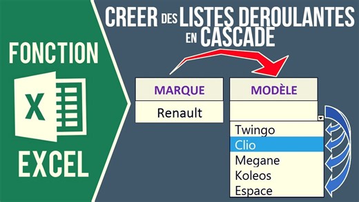 🎓 𝗟𝗲 𝘁𝘂𝘁𝗼 𝗘𝘅𝗰𝗲𝗹 𝗱𝘂 𝗱𝗶𝗺𝗮𝗻𝗰𝗵𝗲 𝗺𝗮𝘁𝗶𝗻 : Crée des listes déroulantes en cascade dans Excel 🎯 👉 Tu veux qu’une liste déroulante s’adapte automatiquement en fonction du choix fait dans une première liste ? Par exemple : sélectionner une catégorie, puis afficher uniquement les sous-catégories correspondantes ? 😵‍💫 Pas de panique, Excel sait faire ça à la perfection ! Dans cette vidéo, je te montre pas à pas comment créer des listes déroulantes dépendantes, aussi appelées l