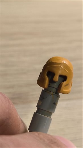 Custom painted Corinthian helmet process #lego #legohoplite #Sparta #spartan #spartans #customlego