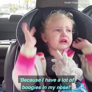 This little girl is upset because she did not get her flu shot 😂 | Daily Mail Video