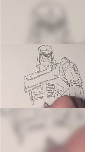 🖊️ Watch Me Draw Megatron Full Body Pencil Sketch! 🤖