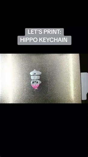 Hippo Keychain #3dprinting #keychain #hippo