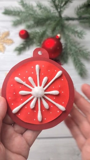 2.5K views · 37 reactions | ❄️ Simple Snowflake Christmas Tree Ornaments Using Q-Tips  #diychristmasornaments #christmasdecor #easychristmascraft #kidscrafts | Little Trolls Crafts | Facebook