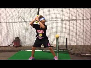Youth Softball Basic Drills - One Hand Tee Drill