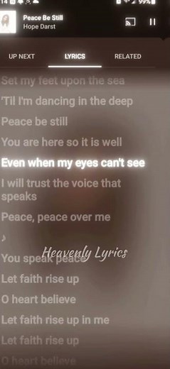 Peace Be Still • Hope Darst #christianmusic #lyrics