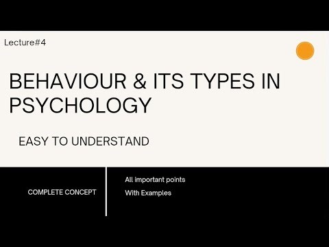 Behaviour and its Types in Psychology