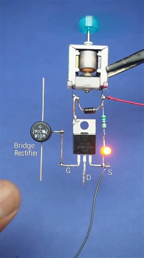 Touch the Bridge Rectifier & Watch the Fan Spin! 😱⚡