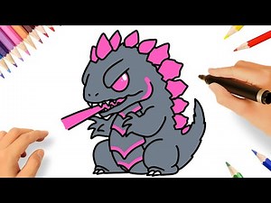HOW TO DRAW GODZILLA 🔥
