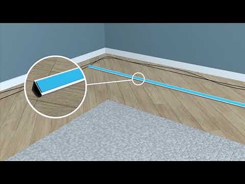 D-Line 22x22mm Quarter Round Trunking How-to-Installation Video - (UK)