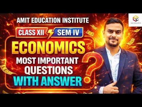 Economics HS Semester IV | Most Important Questions Explained | Live Class