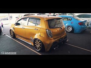 Perodua Axia Stance Custom Wide Body Kit