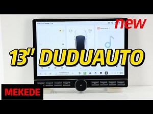 2025 13inch NEW DUDUAUTO Android Car Head Unit - Excellent with buttons Double Din with Carplay