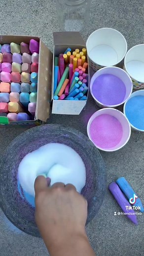 DIY Colored Salt Using Chalk - Fun Art Activity for Kids!