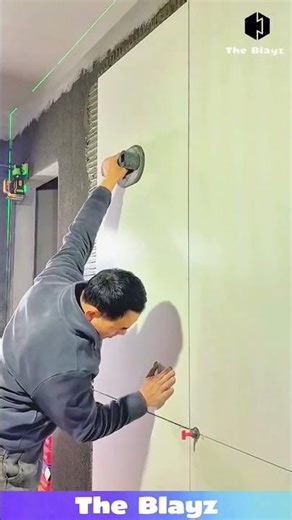 Perfect Wall Tiling with Large Tiles | Home Interior Tile Installation Work