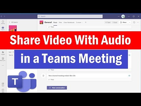How to Share a Video With Audio in Microsoft Teams | How to share audio on Microsoft Teams | #Teams