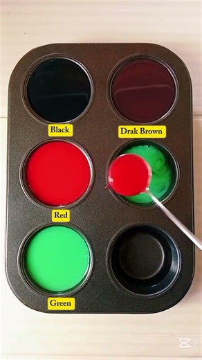 “From Midnight Ruby to Forest Noir: The Magic of Black × Red × Green "#colormix #colorpalette #asmr