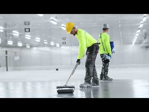 Installation Stonclad UR system with waterproof membrane