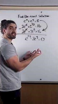 A Level MATHS Solving Simultaneous Equations with e🔥| NeilDoesMaths