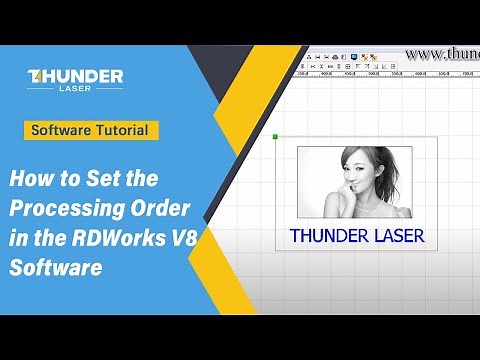 How to Set the Processing Order in the RDWorks V8 Software