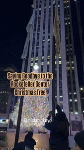459K views · 9.2K reactions | The light of the @rockefellercenter Christmas Tree were turned off tonight at 10pm. They took down all the gold & silver flags around the rink and the @swarovski star was taken back to storage until next year  Thank you for the amazing Christmas Spirit you brought to town ❤️ Until Next Year 壟 #rockefellercenter #christmasinnewyork #nyc | New York Mickey | Facebook