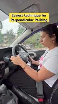 Easiest technique for Perpendicular Parking | Driving Master