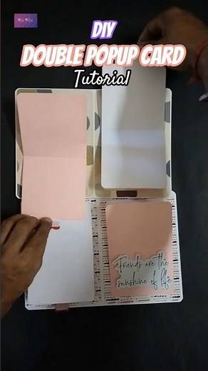DIY double Popup Card tutorial | Popup Card #shorts #diy #popupcard #cardmakingtutorial