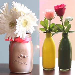 364K views · 2.7K reactions | 3 Quick DIY Flower Vases Follow us on Instagram : https://www.instagram.com/ventunoart Subscribe Youtube Channel : https://goo.gl/5UnDXn | Art All The Way | Facebook
