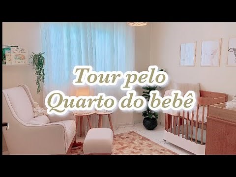 TOUR PELO QUARTO DO BEBÊ | decoração neutra e minimalista | Berço e Cômoda Matic