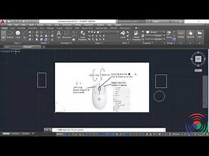 Autodesk AutoCAD: How to use Functions Of Mouse in Autodesk AutoCAD