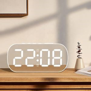 [Hot Item] Electronic Clock Wholesale Digital Desktop Small Mirror Alarm Clock