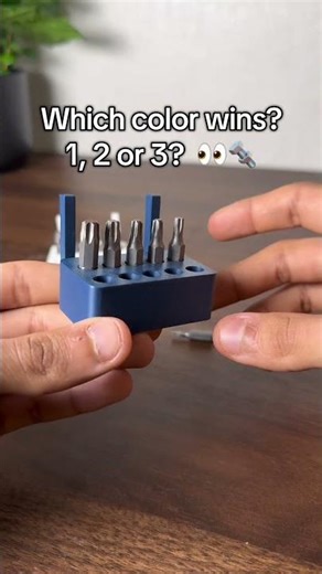 Mini Bits Holder — 3 colors 😮‍💨🔩 which one fits your setup best?#skadis #bits #setup #3dprinting