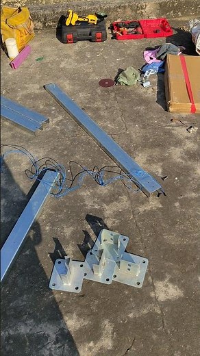 Solar Panel Stand Structure Making