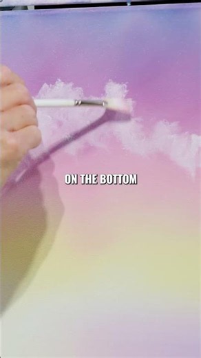 Bright clouds with Nicholas Hankins #paintlikebobross #art #paint #paintingtutorial
