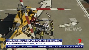 A man in his forties is being assessed for spinal injuries, caused by a surfing accident on Rottnest Island. www.7NEWS.com.au #7NEWS | 7NEWS Perth
