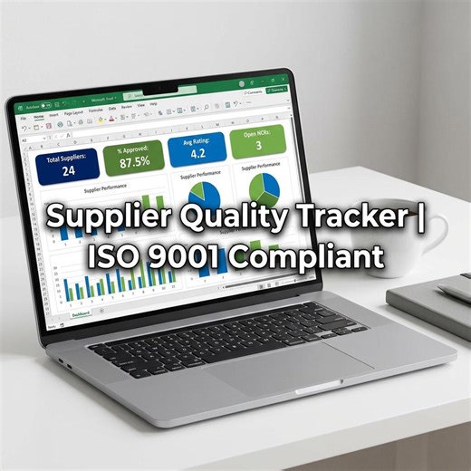 Supplier Quality Tracker Excel | Approved Supplier List Dashboard ISO 9001 | QMS Template for Manufacturers & Procurement - Etsy