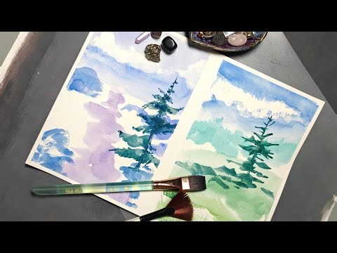 How to Paint a Pine Tree in Watercolor | Beginner-Friendly Tutorial
