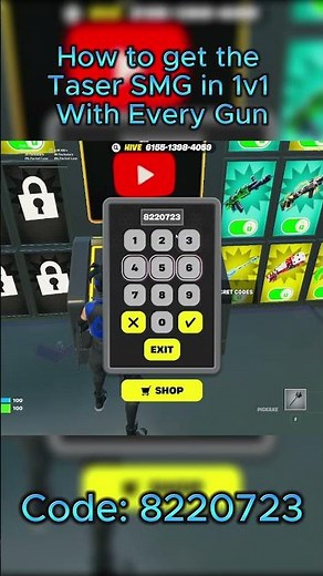 How to get the Taser SMG in 1v1 With Every Gun! #fortnite #gaming #1v1witheverygun #fyp #viral