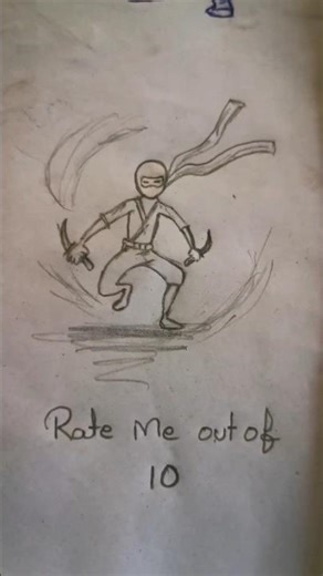 Easy Ninja Drawing for Beginners 🥷✏️ #shorts # art #drawing