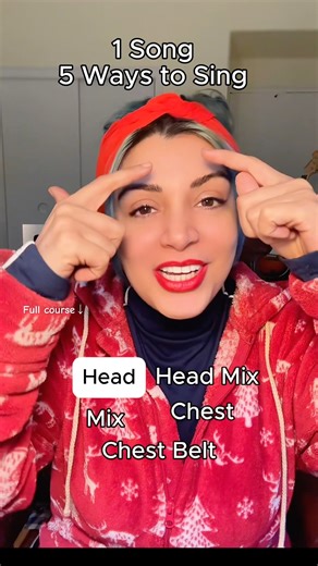 1 Sing 5 Different Ways to Sing🤩HEAD,MIX,CHEST & BELT