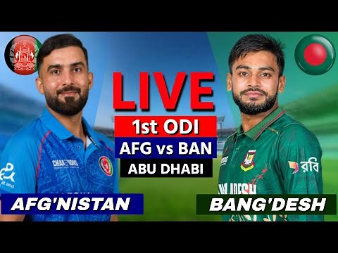 Bangladdesh vs Afghanistan Live - 1st ODI | BAN vs AFG Live | Scores & Commentary