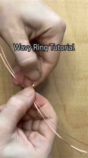 Wavy wire ring tutorial. Subscribe for more #tutorial #wirewrapping #ring