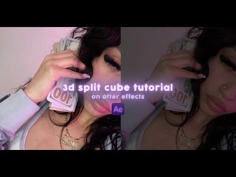 EASY 3D split cube || after effects tutorial