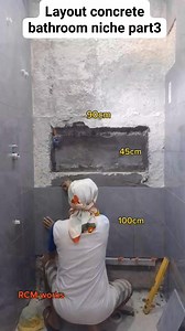961K views · 5.9K reactions | Layout concrete bathroom niche part 3  RCM works  #fyp #rcmworks #construction #ConstructionLife #TilesInstallation #tilling #BuhayConstructionWorker #tiles #layout #fypviralシ | Ryan Cojetea Monteron | Facebook