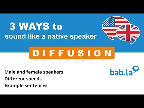 DIFFUSION pronunciation | Improve your language with bab.la